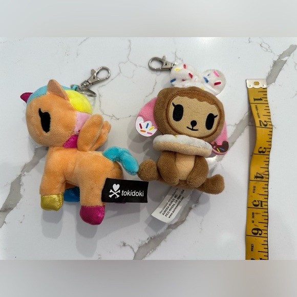 Tokidoki Plush Toy Keychain - Multicolour Unicorn - Picture 3 of 3